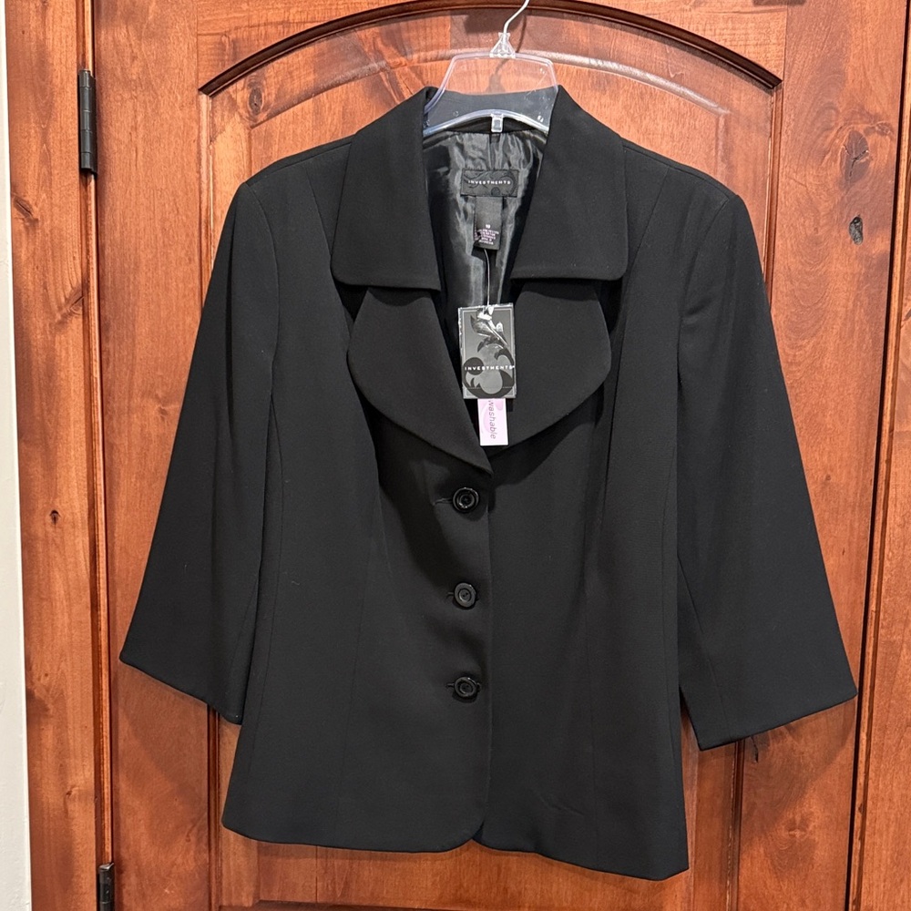 Investments Black Blazer Jacket